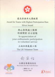 Teams with Highest Participation Rate - Silver Award