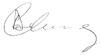 Ms Doris CHEUNG's signature