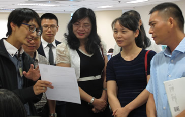 A delegation from Hainan Local Taxation Bureau.Pic