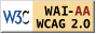 遵守2A級無障礙圖示，萬維網聯盟（W3C）- 無障礙網頁倡議（WAI） Web Content Accessibility Guidelines 2.0