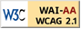 遵守2A級無障礙圖示，萬維網聯盟（W3C）- 無障礙網頁倡議（WAI） Web Content Accessibility Guidelines 2.1