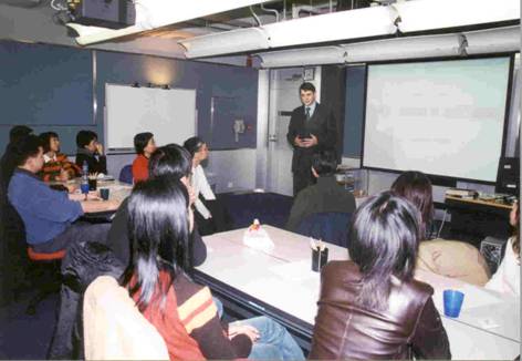 The Land Registrar addressing participants at the Theme trading workshops
