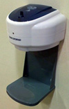 Automatic sanitizer ready in place