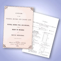 The 1894 Edition of the Index to the Streets, House and Leased Lots ('The Street Index') The 1894 Edition of the Index to the Streets, House and Leased Lots ('The Street Index')