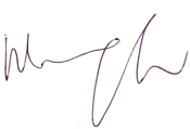 Miss Mary CHOW's signature