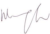 Miss Mary CHOW's signature Miss Mary CHOW's signature