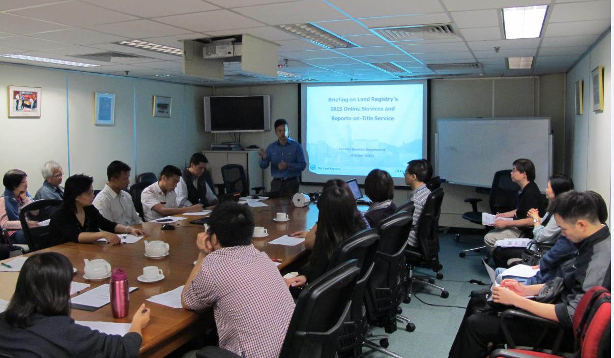 Briefings on Land Registry's Services for Fire Services Department
