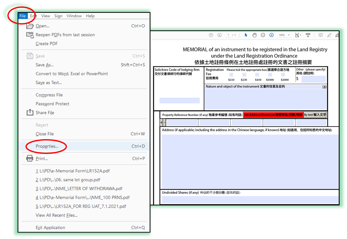 Expiry of the 2009 Version of E-Memorial Form_Image 1