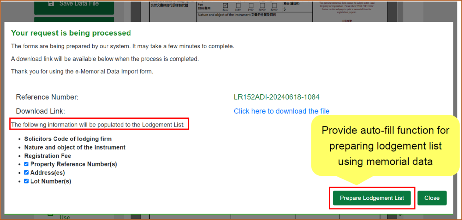 Enhanced Features of Web Version of e-Memorial Form_Image 1