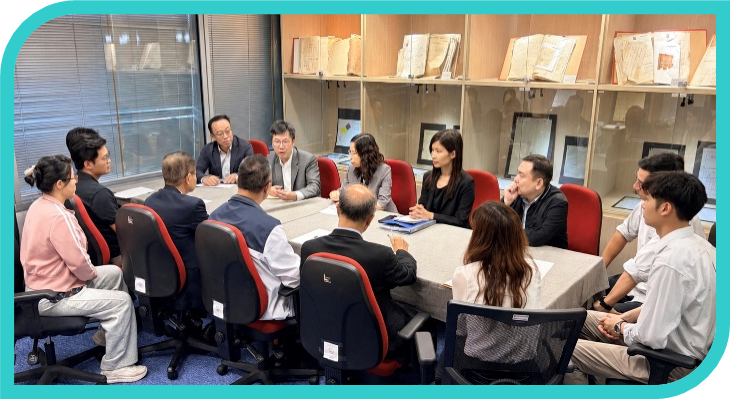 Visit by the Research Centre for Artificial Intelligence in Geomatics (RCAIG) and the Research Institute for Land and Space (RILS) of the Hong Kong Polytechnic University to the LR Archive_Image 3