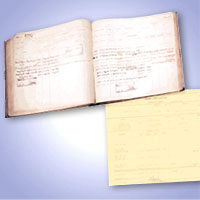 簿 冊 形 式 的 登 記 冊 和 註 冊 資 料 卡